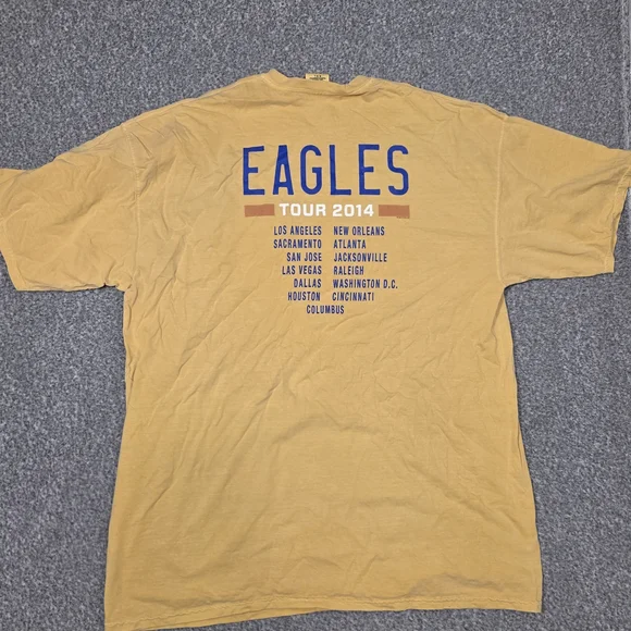 Comfort Colors California Eagles Yellow Tee - Picture 8 of 9